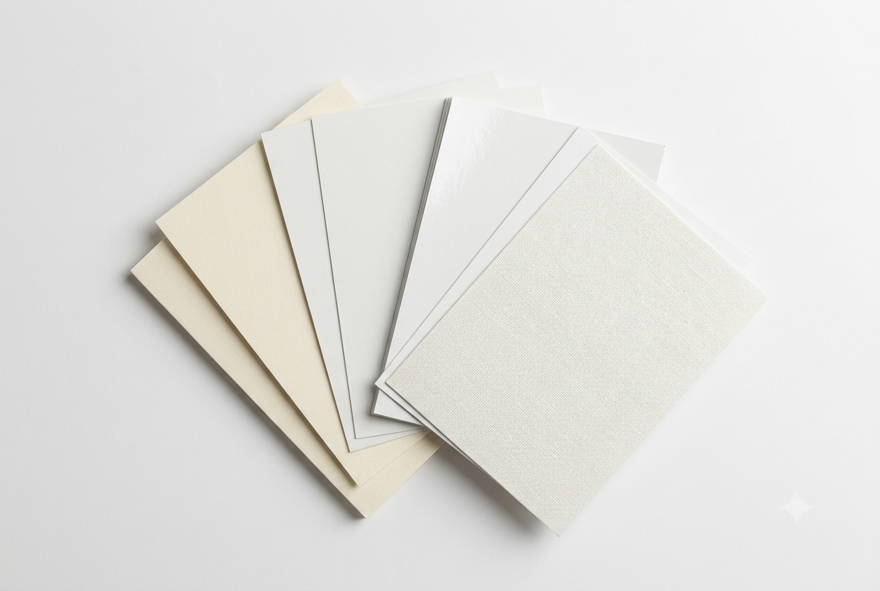 Paper stock samples